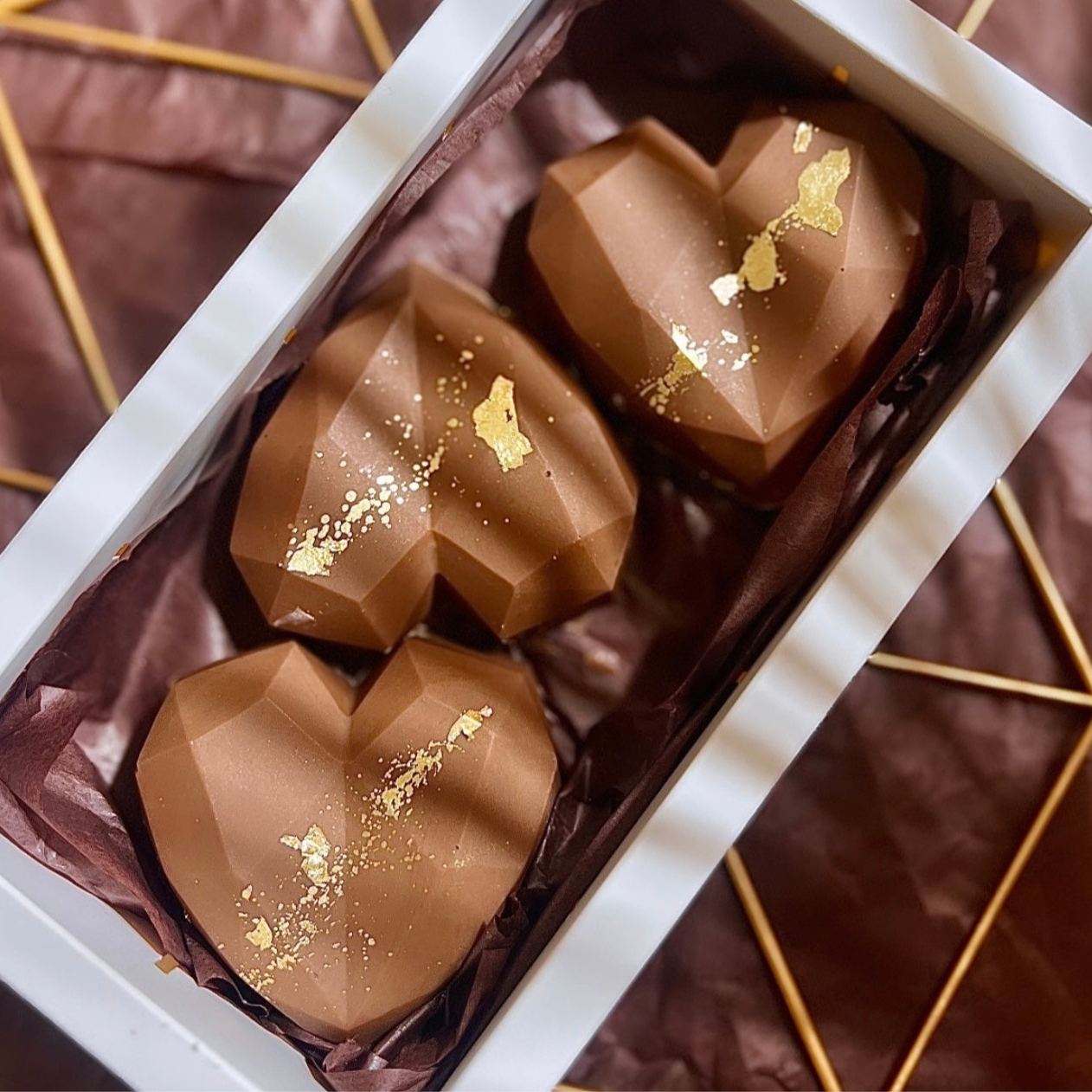Dubai Style Chocolate Hearts